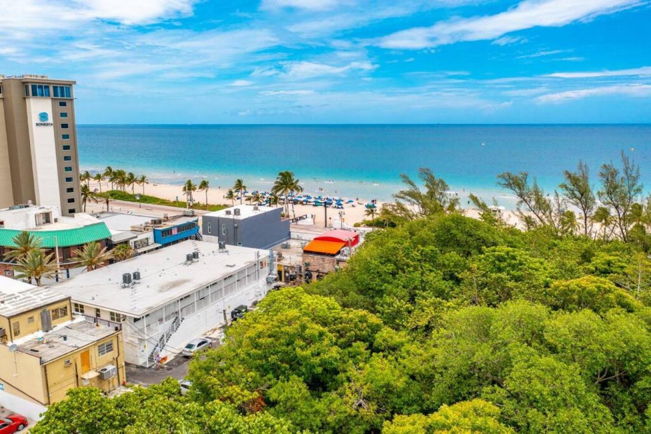 The Purple Pelican Beachfront With Ocean Balcony Unit 1 Fort Lauderdale Exterior photo