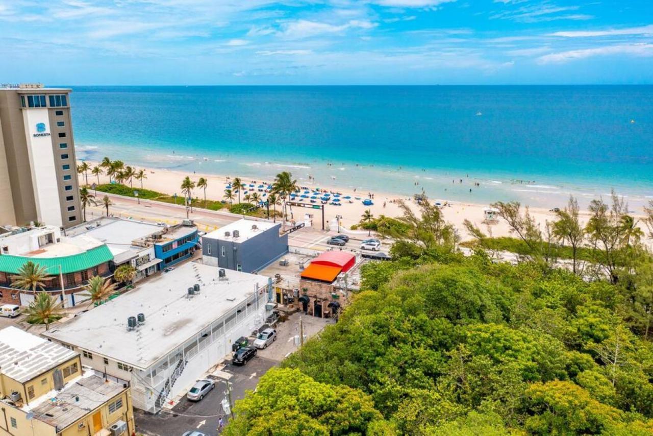 The Purple Pelican Beachfront With Ocean Balcony Unit 1 Fort Lauderdale Exterior photo
